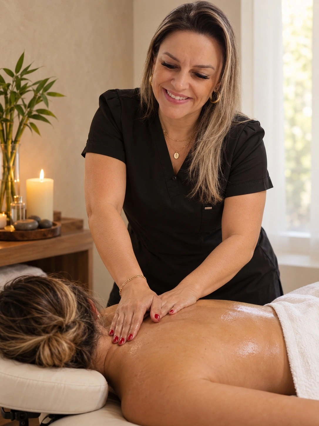 Atendimento de massoterapia
